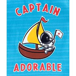 Babyhug Half Sleeves Biowashed Tee Boat Print - Blue