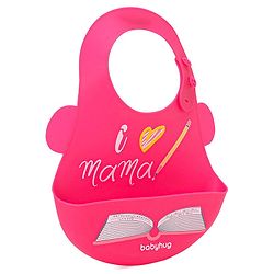 Babyhug Soft Silicone Feeding Bib  Bird Print, Yellow| Waterproof, Tear-Resistant, Easy to Wear| With Deep Crumb Catcher| Adjustable Fit| Foldable & Easy to Carry