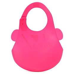 Babyhug Soft Silicone Feeding Bib  Bird Print, Yellow| Waterproof, Tear-Resistant, Easy to Wear| With Deep Crumb Catcher| Adjustable Fit| Foldable & Easy to Carry