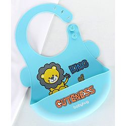 Babyhug Soft Silicone Feeding Bib  Bird Print, Yellow| Waterproof, Tear-Resistant, Easy to Wear| With Deep Crumb Catcher| Adjustable Fit| Foldable & Easy to Carry