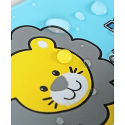 Babyhug Soft Silicone Feeding Bib  Bird Print, Yellow| Waterproof, Tear-Resistant, Easy to Wear| With Deep Crumb Catcher| Adjustable Fit| Foldable & Easy to Carry