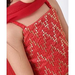 Babyhug Choli & Lehenga With Dupatta  - Orange