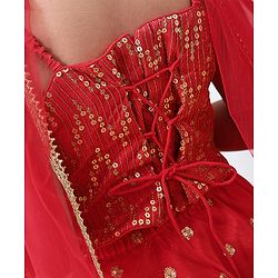 Babyhug Choli & Lehenga With Dupatta  - Orange