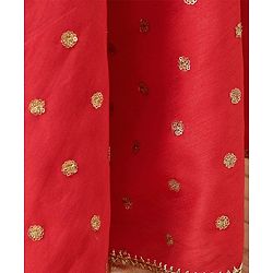 Babyhug Choli & Lehenga With Dupatta  - Orange