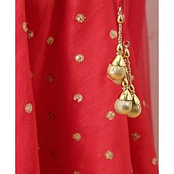 Babyhug Choli & Lehenga With Dupatta  - Orange