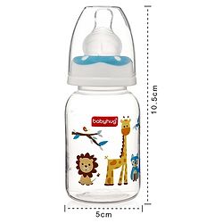 Babyhug Feeding Bottle Pack of 4 With Drying Rack Blue - 2 x 125 ml, 2 x 250 ml