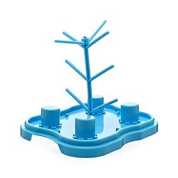Babyhug Feeding Bottle Pack of 4 With Drying Rack Blue - 2 x 125 ml, 2 x 250 ml