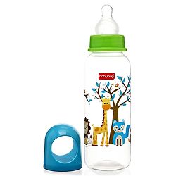 Babyhug Feeding Bottle Pack of 4 With Drying Rack Blue - 2 x 125 ml, 2 x 250 ml