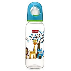 Babyhug Feeding Bottle Pack of 4 With Drying Rack Blue - 2 x 125 ml, 2 x 250 ml