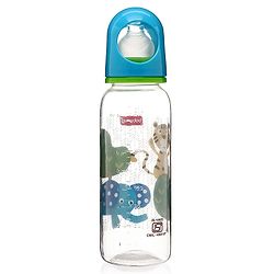 Babyhug Feeding Bottle Pack of 4 With Drying Rack Blue - 2 x 125 ml, 2 x 250 ml