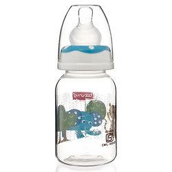Babyhug Feeding Bottle Pack of 4 With Drying Rack Blue - 2 x 125 ml, 2 x 250 ml