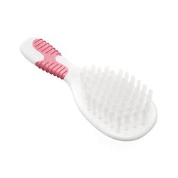 Babyhug Soft Bristle Baby Hair Brush and Comb Set Gentle  Pink |Scalp Care | Soft Bristle | BPA Free | Perfect Gift | Eco-Friendly | Round Tip
