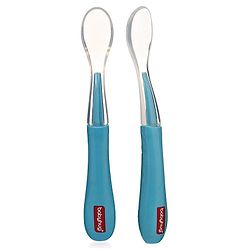 Babyhug Silicone Spoon Pack of 2 - Blue