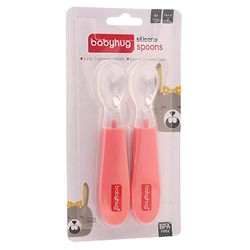 Babyhug Silicone Spoon Small Pack of 2 - Blue