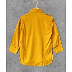Babyhug Full Sleeves Kurta & Pajama Set - Yellow