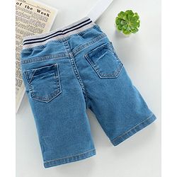 Babyhug Capri Pants Game On Print - Blue