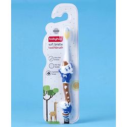Babyhug Ultra Soft Bristles Elephant Design Toothbrush - Blue
