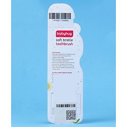 Babyhug Ultra Soft Bristles Elephant Design Toothbrush - Blue