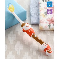 Babyhug Ultra Soft Bristles Elephant Design Toothbrush - Blue