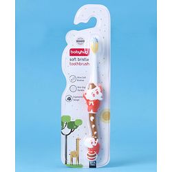 Babyhug Ultra Soft Bristles Elephant Design Toothbrush - Blue