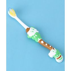 Babyhug Ultra Soft Bristles Elephant Design Toothbrush - Green