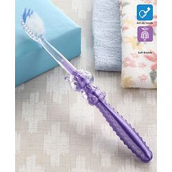 Babyhug Ultra Soft Bristles Tiger Design Toothbrush - Purple