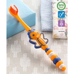 Babyhug Ultra Soft Bristles Bee Design Toothbrush (Color May Vary)