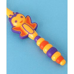 Babyhug Ultra Soft Bristles Bee Design Toothbrush - Purple Yellow