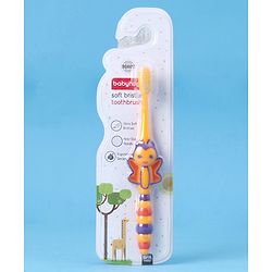 Babyhug Ultra Soft Bristles Bee Design Toothbrush - Purple Yellow