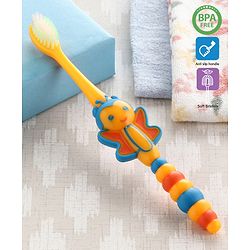 Babyhug Ultra Soft Bristles Bee Design Toothbrush (Color May Vary)
