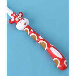 Babyhug Ultra Soft Bristles Giraffe Design Toothbrush - Red