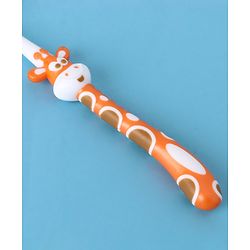 Babyhug Ultra Soft Bristles Giraffe Design Toothbrush - Orange