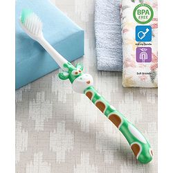 Babyhug Ultra Soft Bristles Giraffe Design Toothbrush - Red