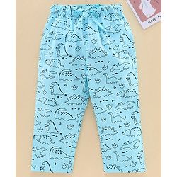 Babyhug Full Length Track Pant HD Dino Print - Blue