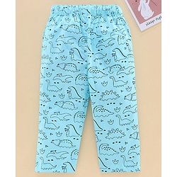 Babyhug Full Length Track Pant HD Dino Print - Blue