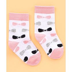 Cutewalk by Babyhug Anti Bacterial Socks Pack of 5 Pairs - Multicolour
