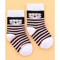 Cutewalk by Babyhug Anti Bacterial Socks Pack of 5 Pairs - Multicolour