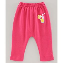 Babyhug Full Length Diaper Leggings Watermelon Print Pack of 2 -Pink White