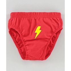 Babyhug 100% Cotton Briefs Multiprint Pack of 3 - Blue Red