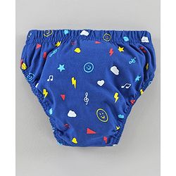 Babyhug 100% Cotton Briefs Multiprint Pack of 3 - Blue Red