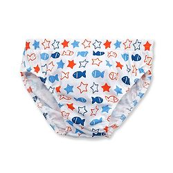 Babyhug 100% Cotton Breifs Pack of 3 - Blue, White
