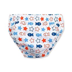 Babyhug 100% Cotton Breifs Pack of 3 - Blue, White
