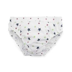 Babyhug 100% Cotton Briefs Pack of 3 - White Green