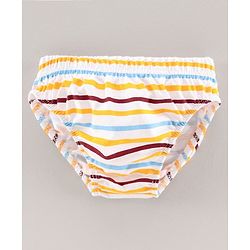 Babyhug 100% Cotton Brief Dino Print Pack of 3 - Yellow White