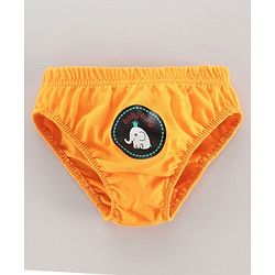 Babyhug 100% Cotton Brief Dino Print Pack of 3 - Yellow White