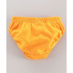 Babyhug 100% Cotton Brief Dino Print Pack of 3 - Yellow White