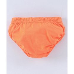 Babyhug 100% Cotton Brief Dino Print Pack of 3 - Orange
