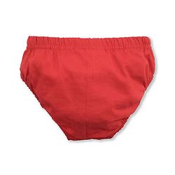Babyhug 100% Cotton Briefs Pack of 3 - White Blue, Red