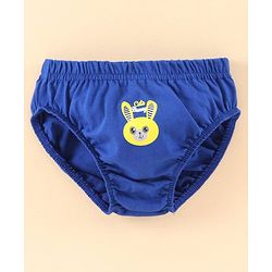 Babyhug 100% Cotton Breifs Pack of 3 - Blue Light Grey