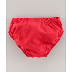 Babyhug 100% Cotton Brief Car Print Pack of 3 - Red White
